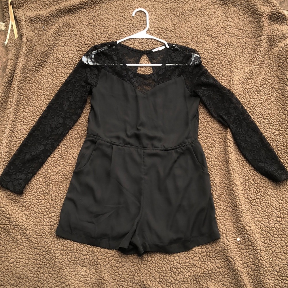 Re-Order Romper - Lace - Open Back - Pockets